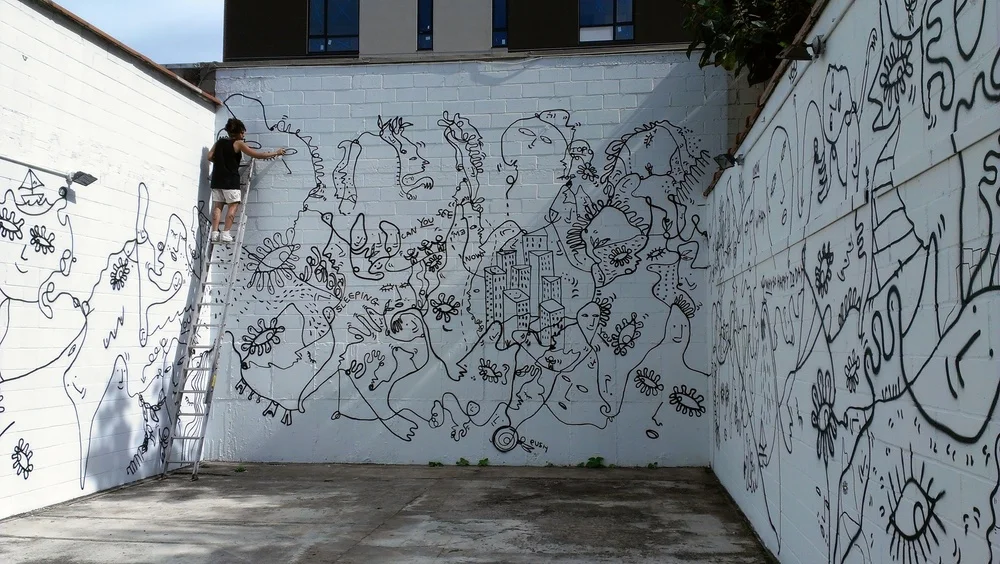Shantell Martin, Continuous Line, installation view / Image ©Shantell Martin