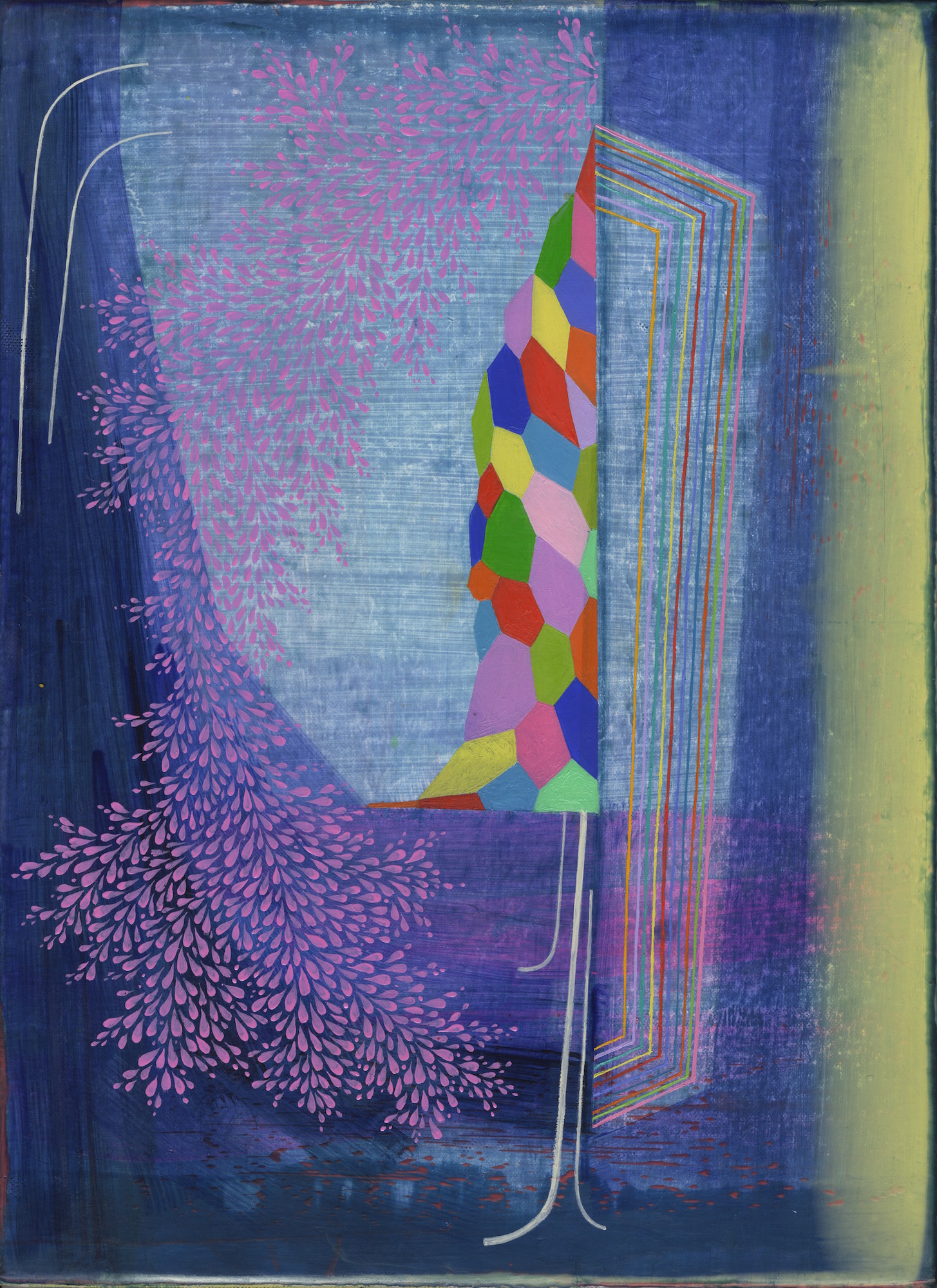 Gabe Brown, Sky Blue Pink , 2018, Oil on canvas 16 x12in.