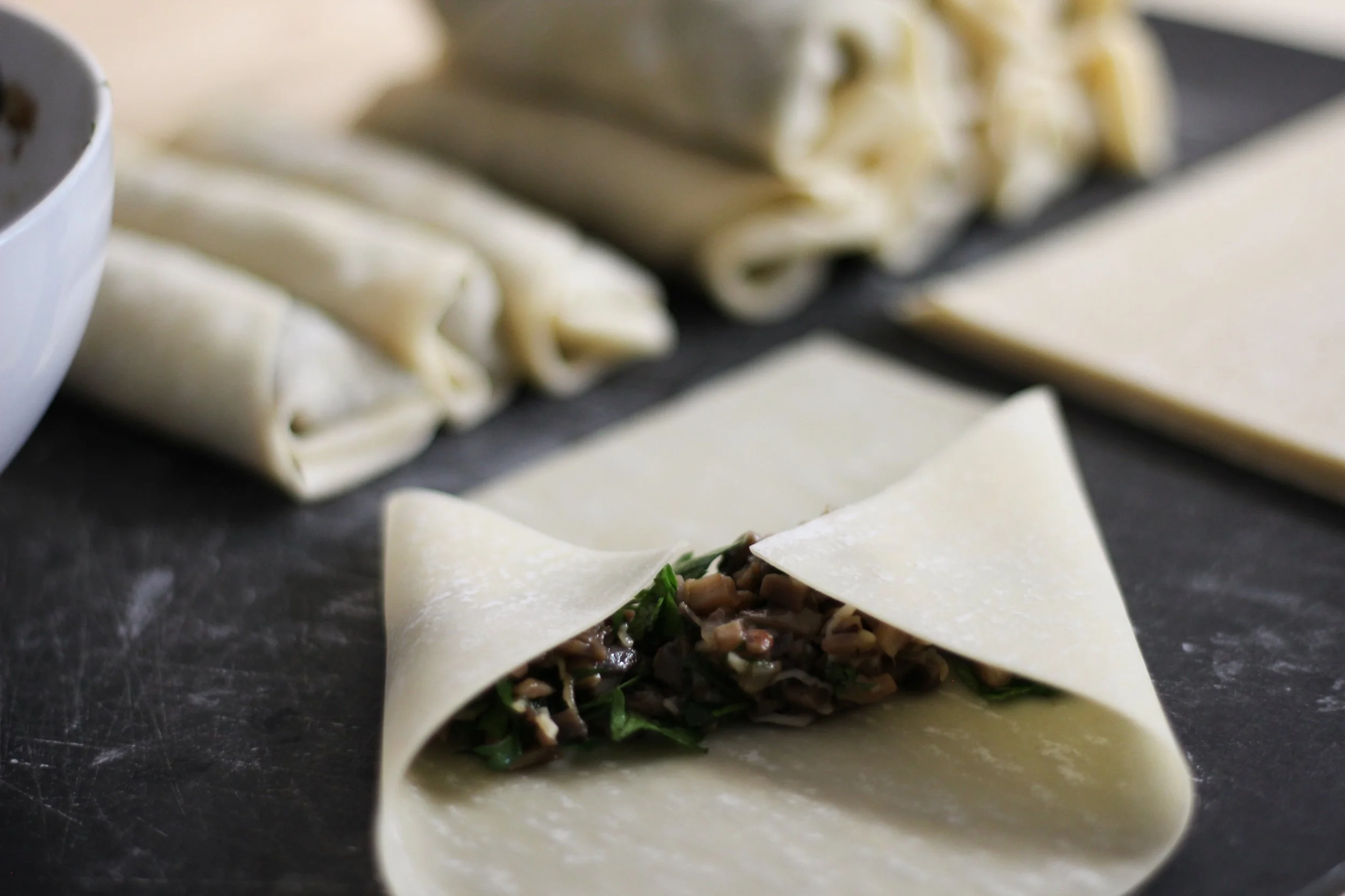 assyrian egg rolls burek — Cardamom and Tea