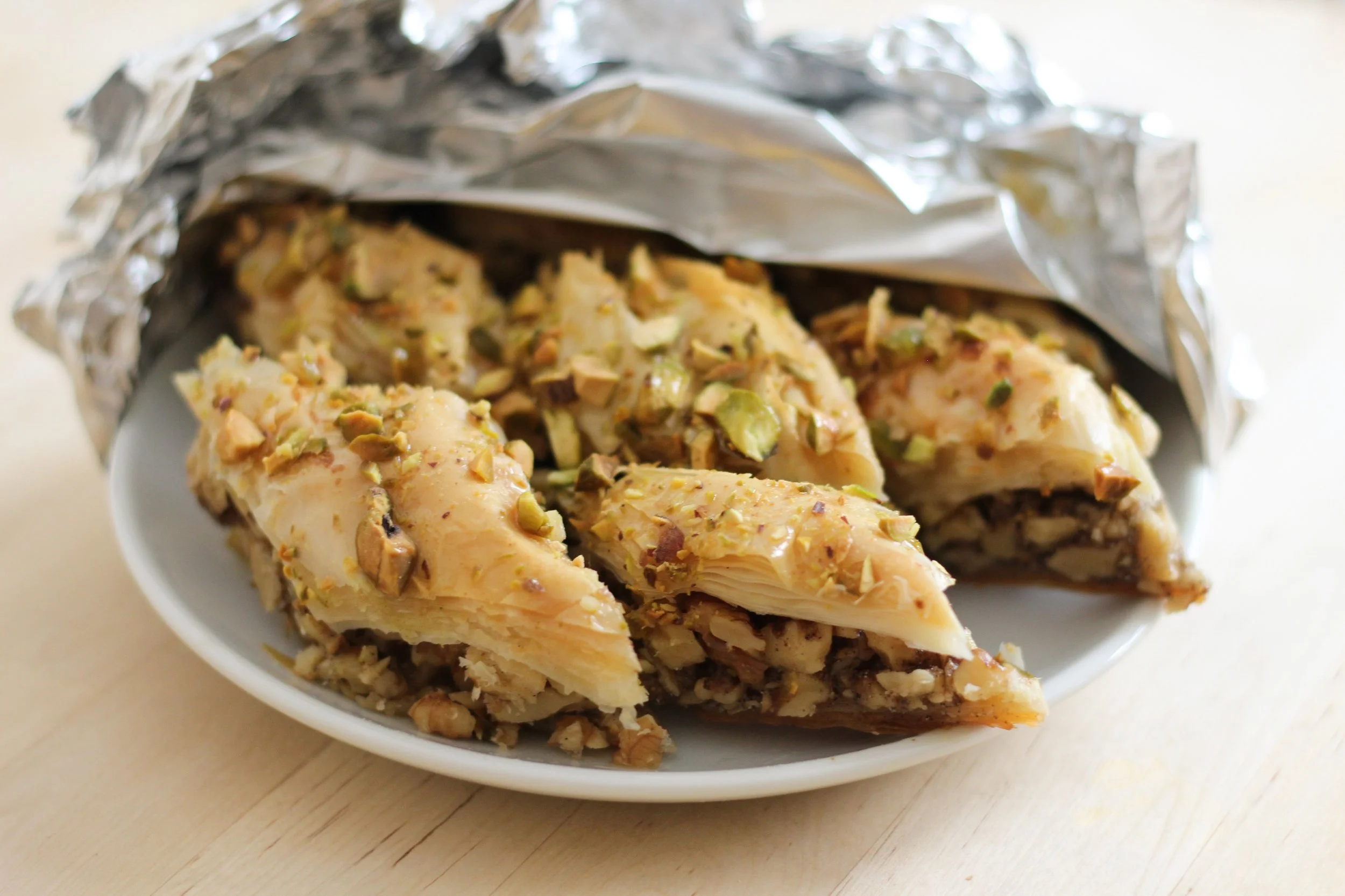 baklawa frozen yogurt — Cardamom and Tea