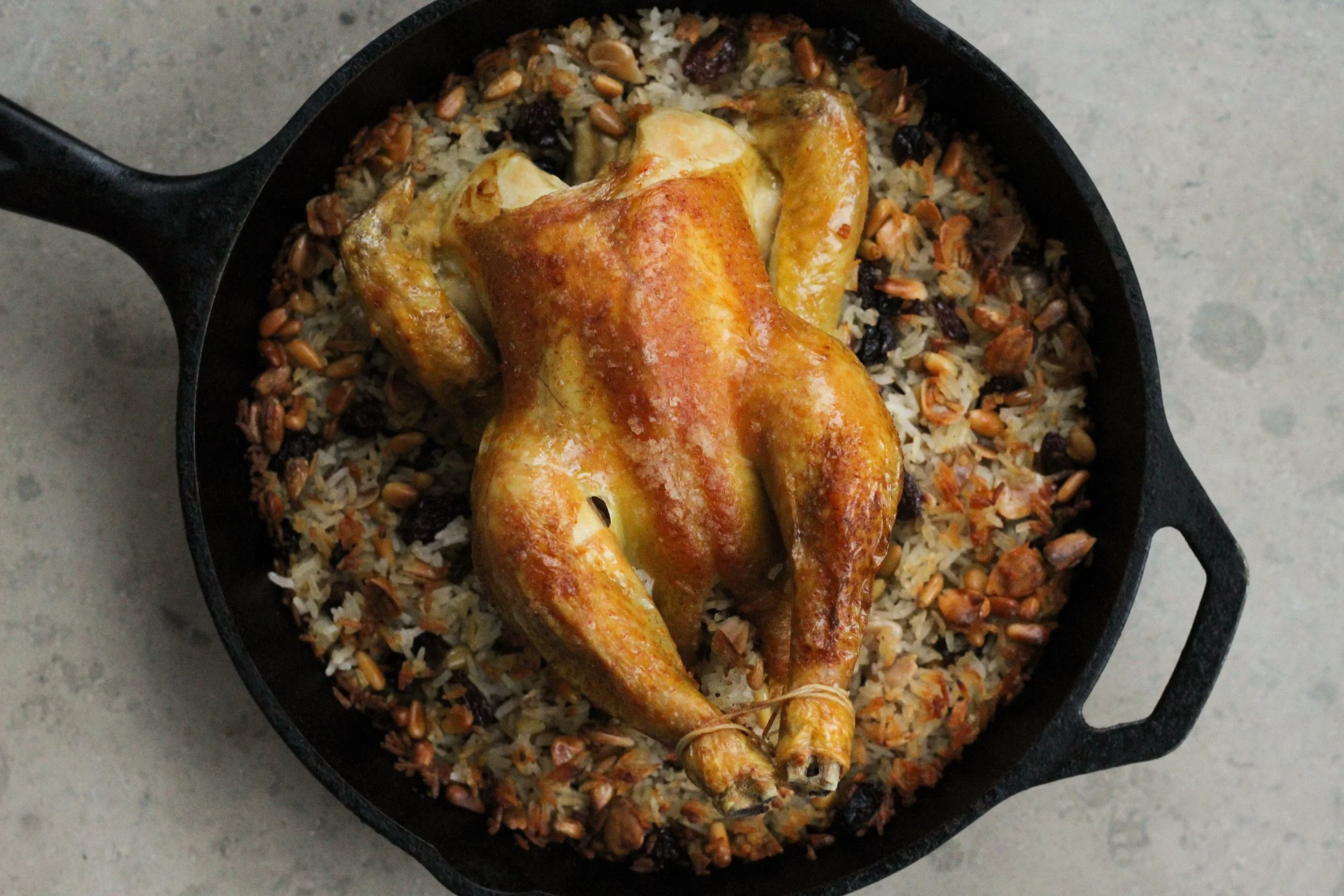 rice stuffed chicken kthetha muhashta — Cardamom and Tea