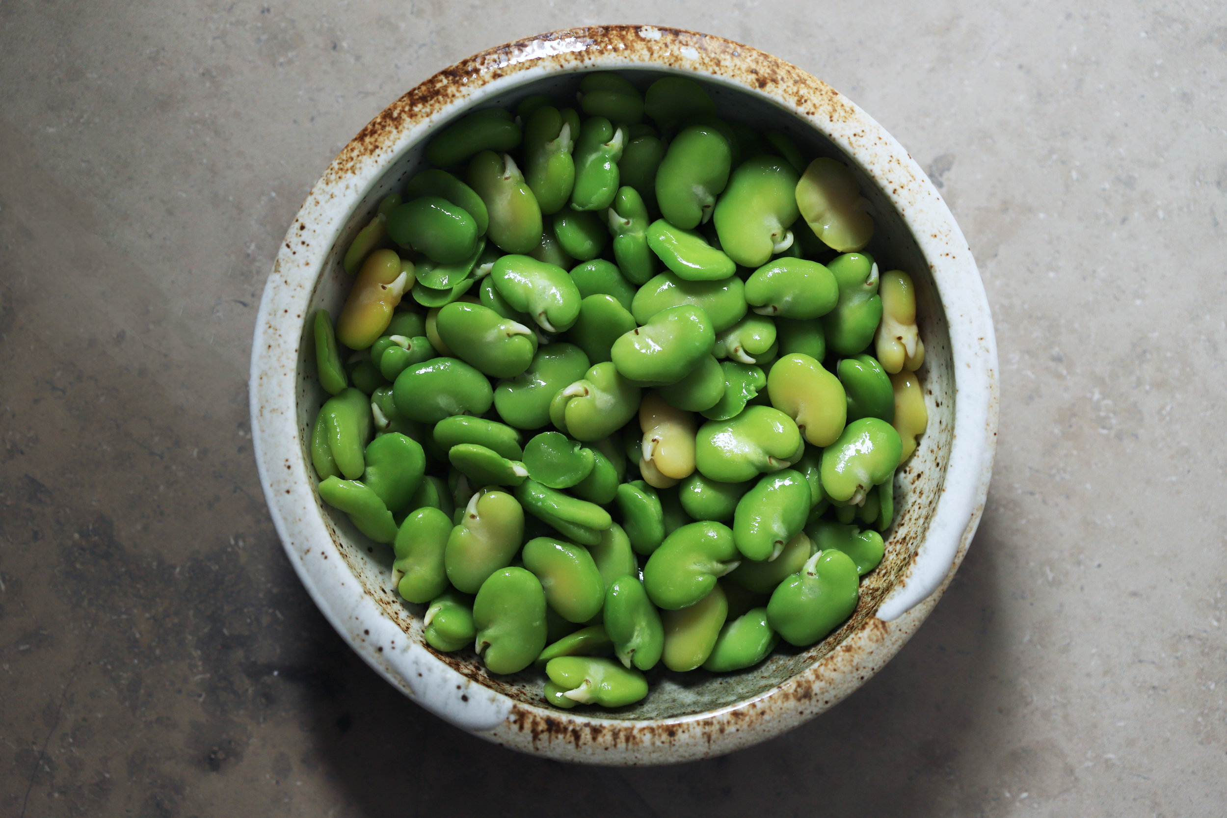 buttery sesame fava beans — Cardamom and Tea