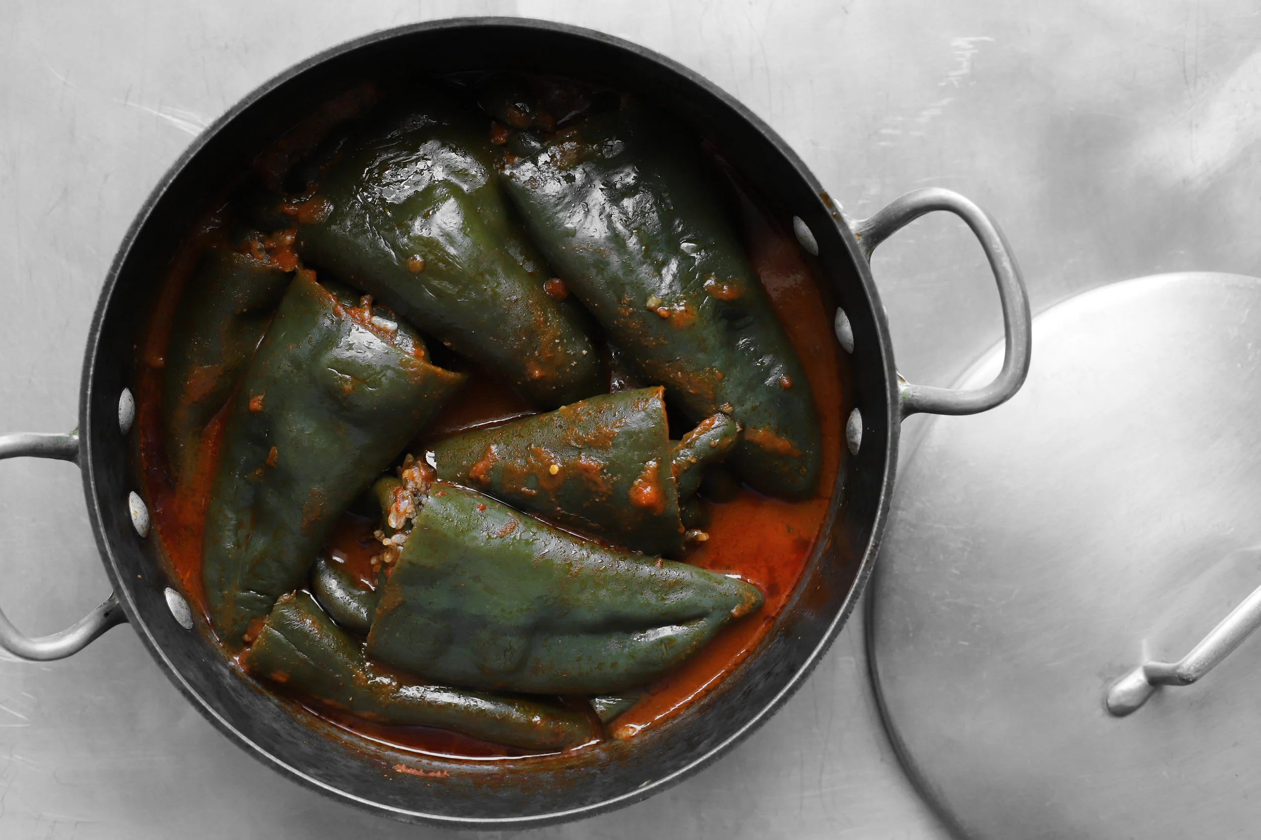 weeknight vegan pepper dolma — Cardamom and Tea