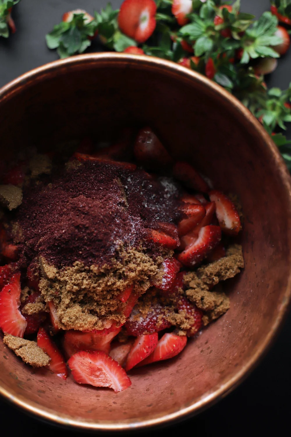 strawberry sumac pie