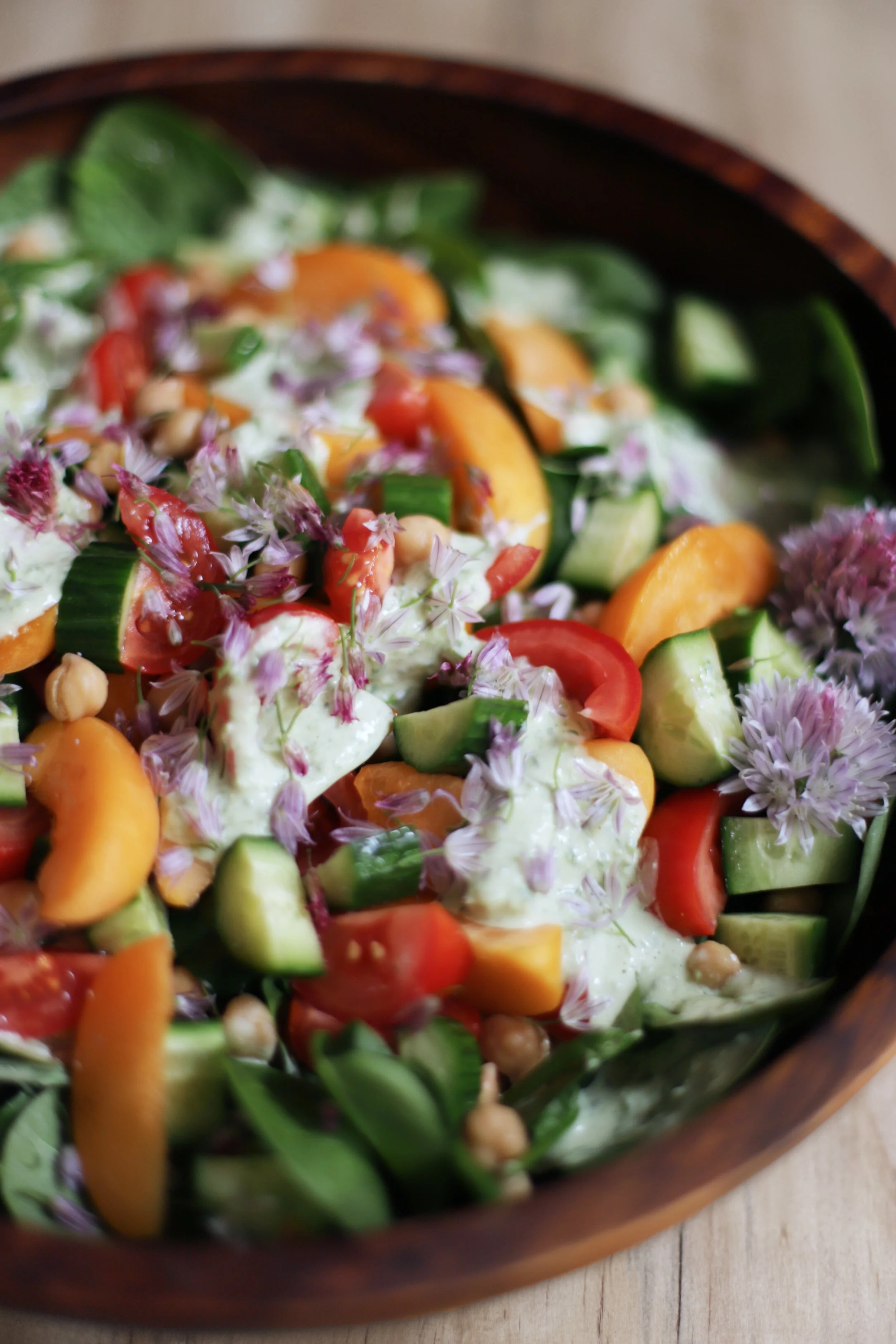tahini and apricot green goddess salad — Cardamom and Tea