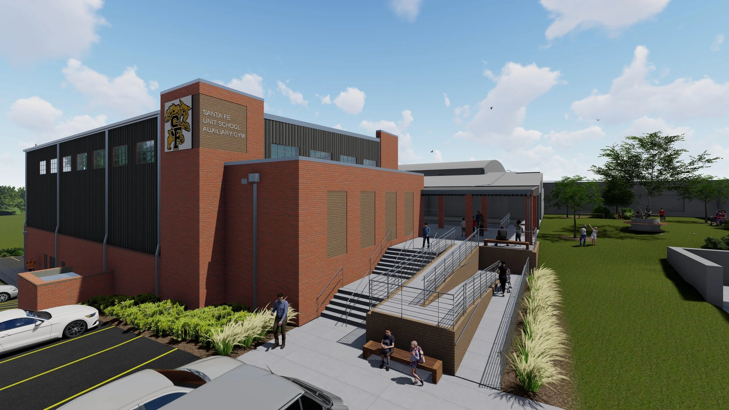 Santa Fe Unit School Auxiliary Gym Addition — Kline Swinney Associates