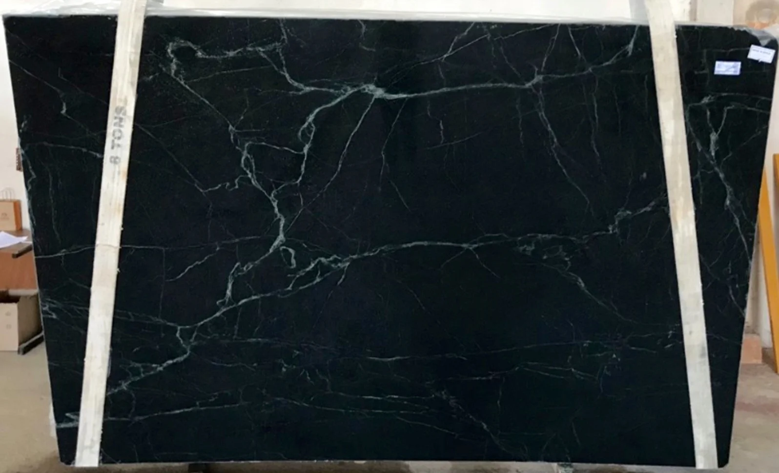Soapstone Rich color tones with veining are characteristic of this stone. Blues, greens, greys and black are the prevailing color palette for this selection.