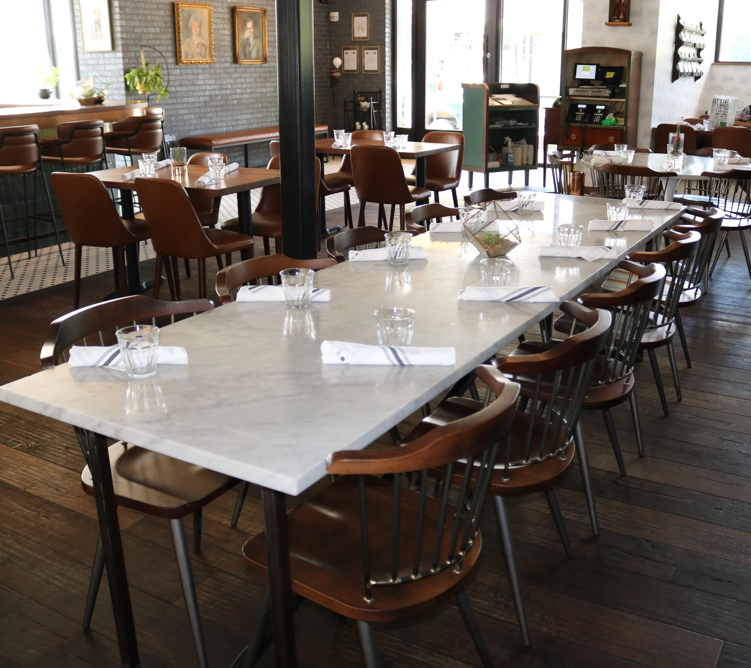 White Carrara Honed Marble