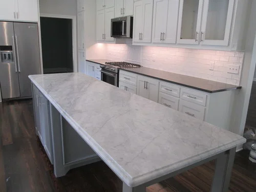 Honed Carrara Marble and Noble Grey Quartz