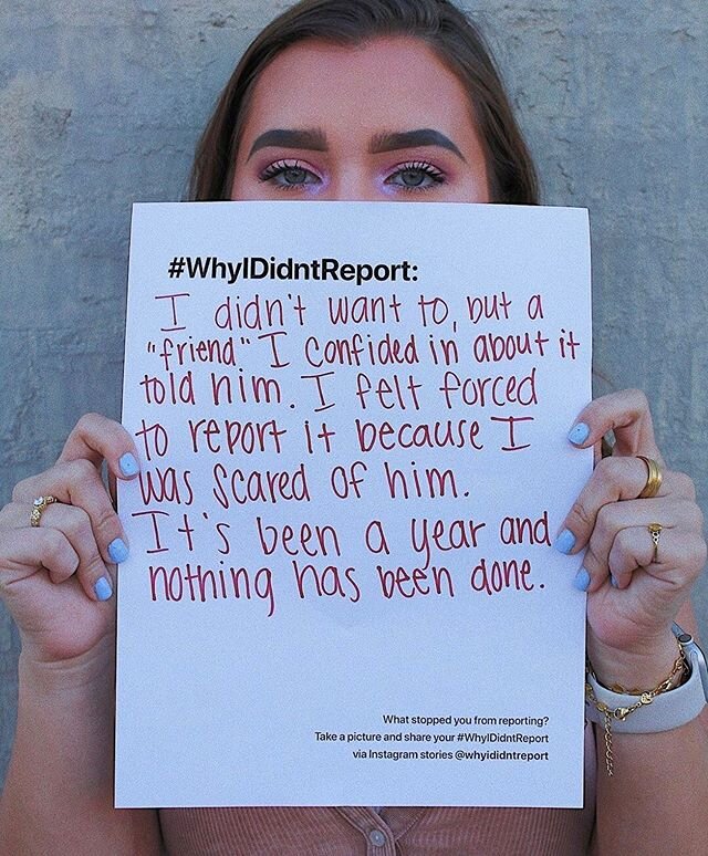 Heartbreaking #WhyIDidntReport story from a brave survivor @cmrn.lh.tgvll .
.
#wehearyou #webelieveyou #empowerment #youarenotalone #believesurvivors #yourvoicematters #believewomen #feminism #metoo #metoomovement #sexualabuse #sexualassault #voiceup