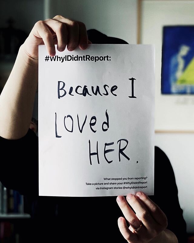Heartbreaking #WhyIDidntReport story from a brave survivor: &quot;Because I loved her.&quot;
-----
Not everyone who has to stay at home is safe at home. If you or someone you know needs help, please contact @ndvhofficial @rainn @1in6org. We see you, 