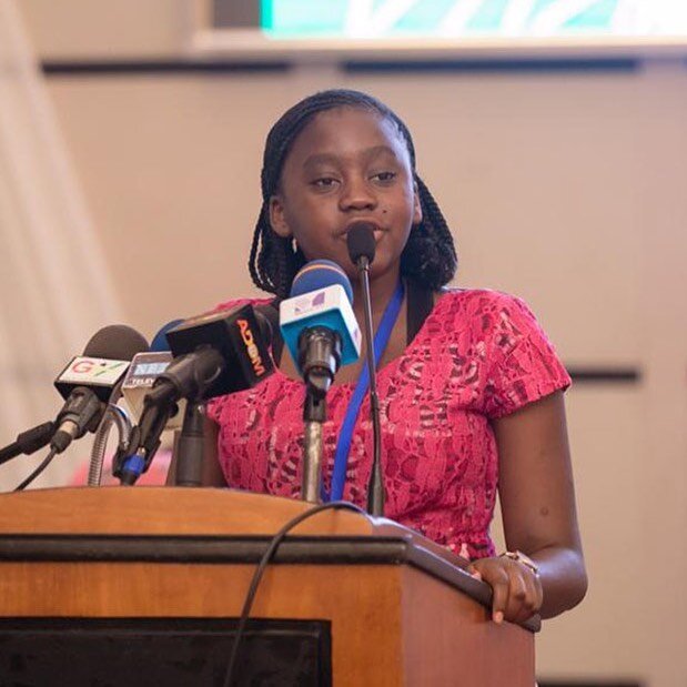This week&rsquo;s #girlofaction: 18-year-old Natasha Wang Mwansa was born in Zambia and joined a @unitednations youth advocacy program when she was 14 years old, inspired by @malala and @michelleobama. Now a journalist and public speaker, Natasha is 