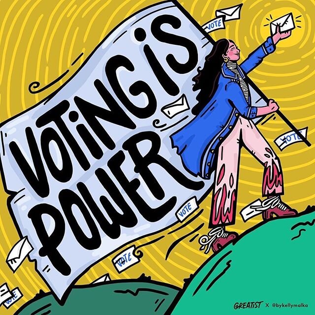 Happy President's Day! In honor of today's holiday, please remember to VOTE if you&rsquo;re able. ⚡️⚡️⚡️Voting = power. ⚡️⚡️⚡️Thanks to the incredible @bykellymalka for the important reminder.💫