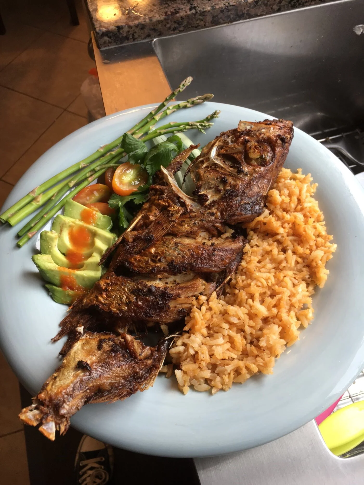 Sabina Duran’s whole fried Monterey Bay rockfish dinner