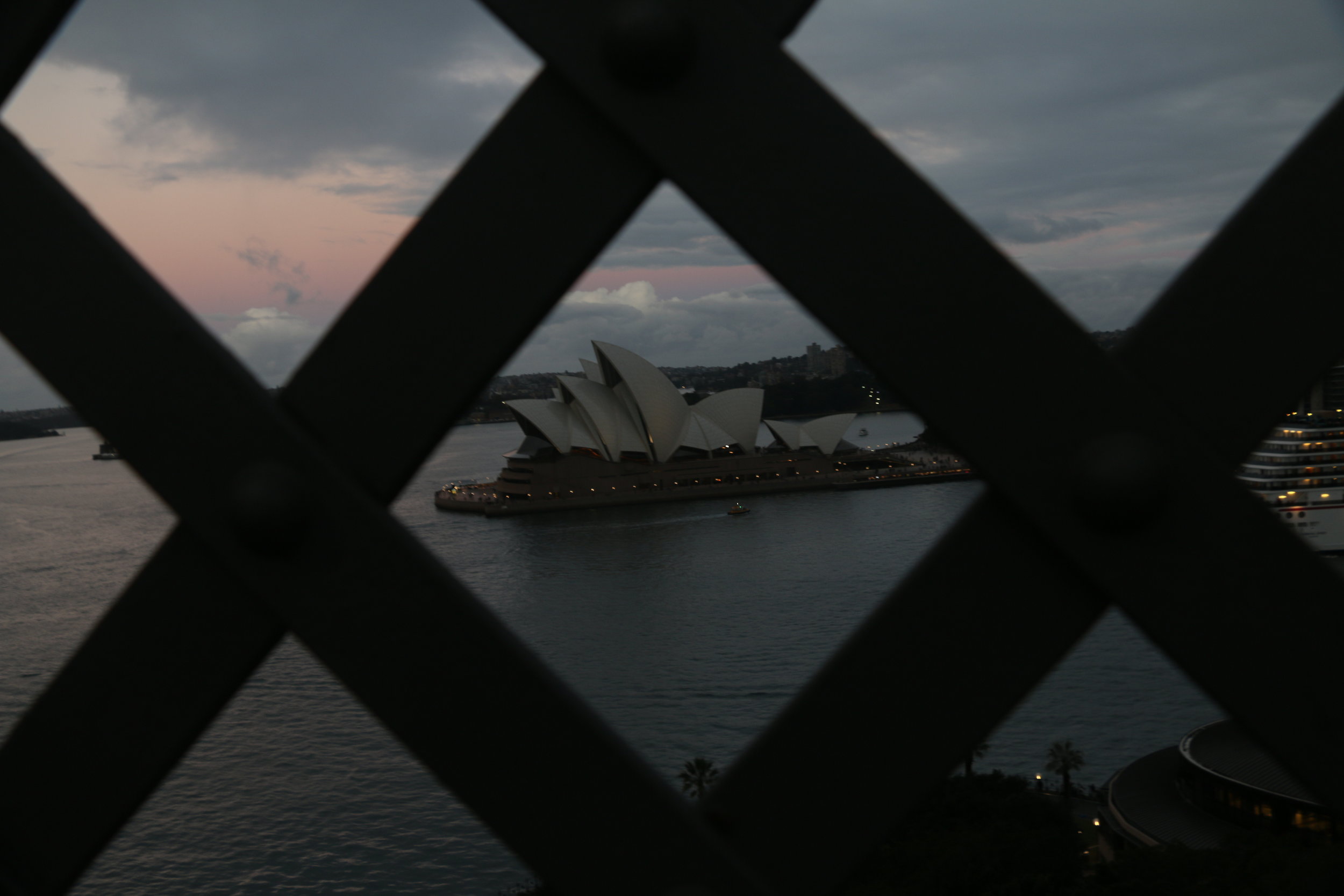  Taken from the Sydney Habor Bridge  (Sydney, Australia)    
