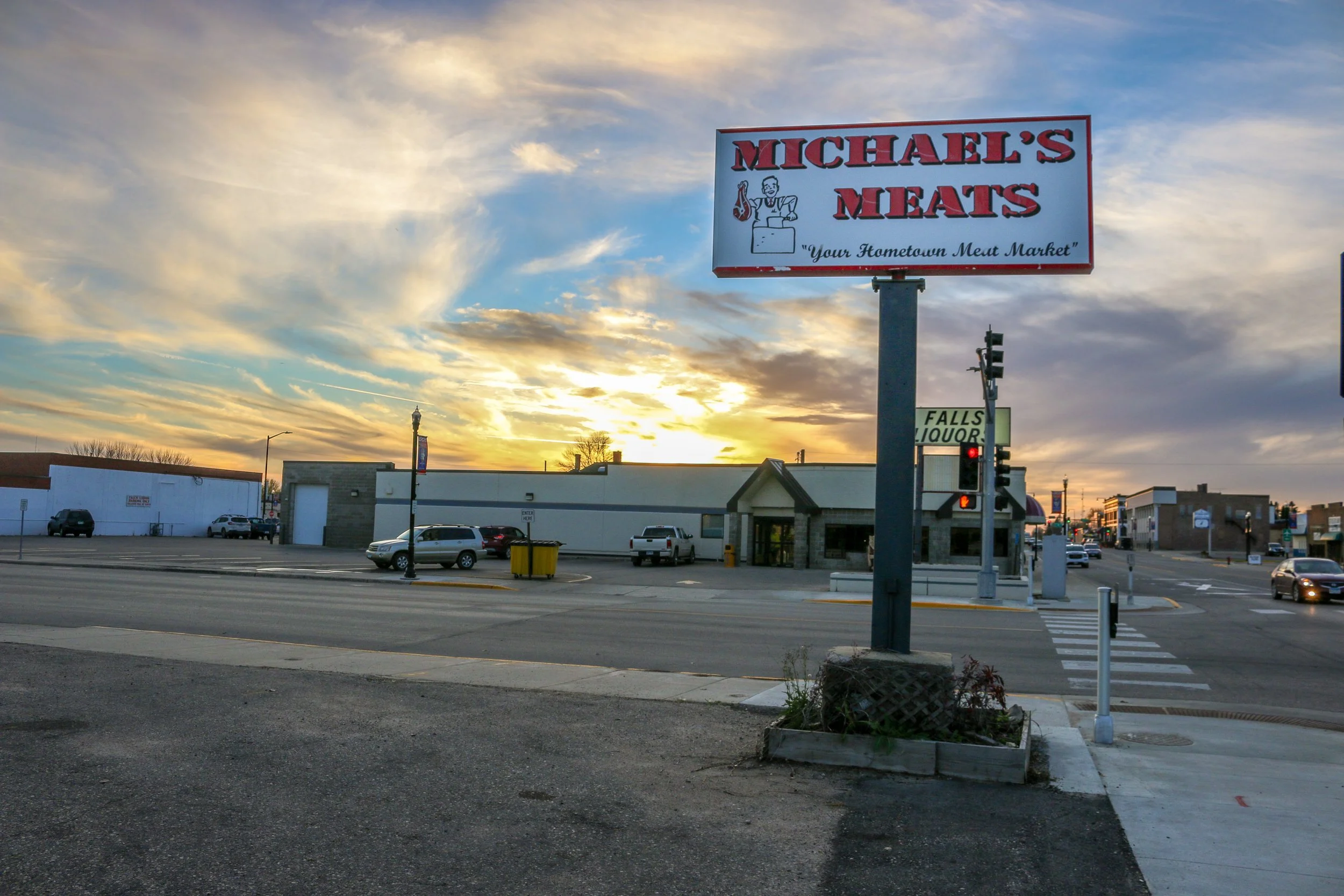 Snapshots Dusk Settling on Thief River Falls — Miles 2 Go