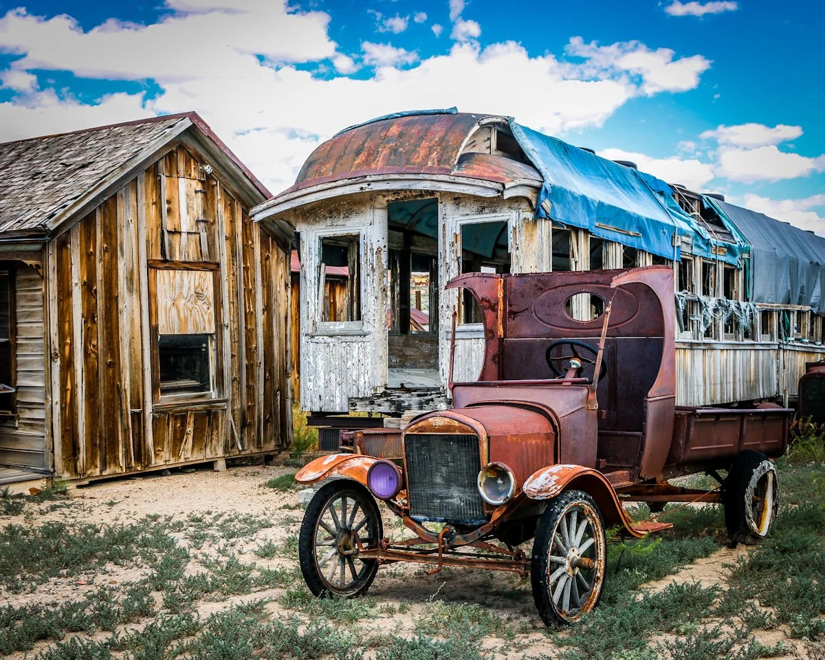 Goldfield Nevada Old Car Train House