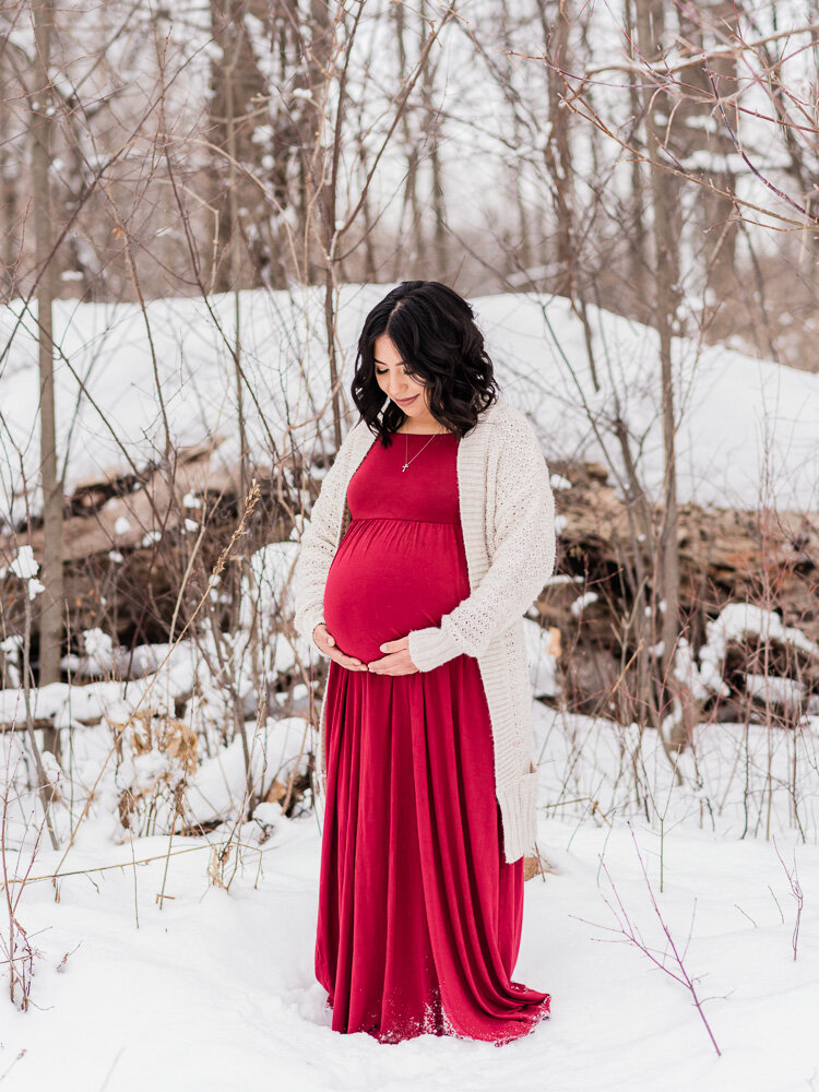 snow maternity session in Fort Drum, NY-2.jpg