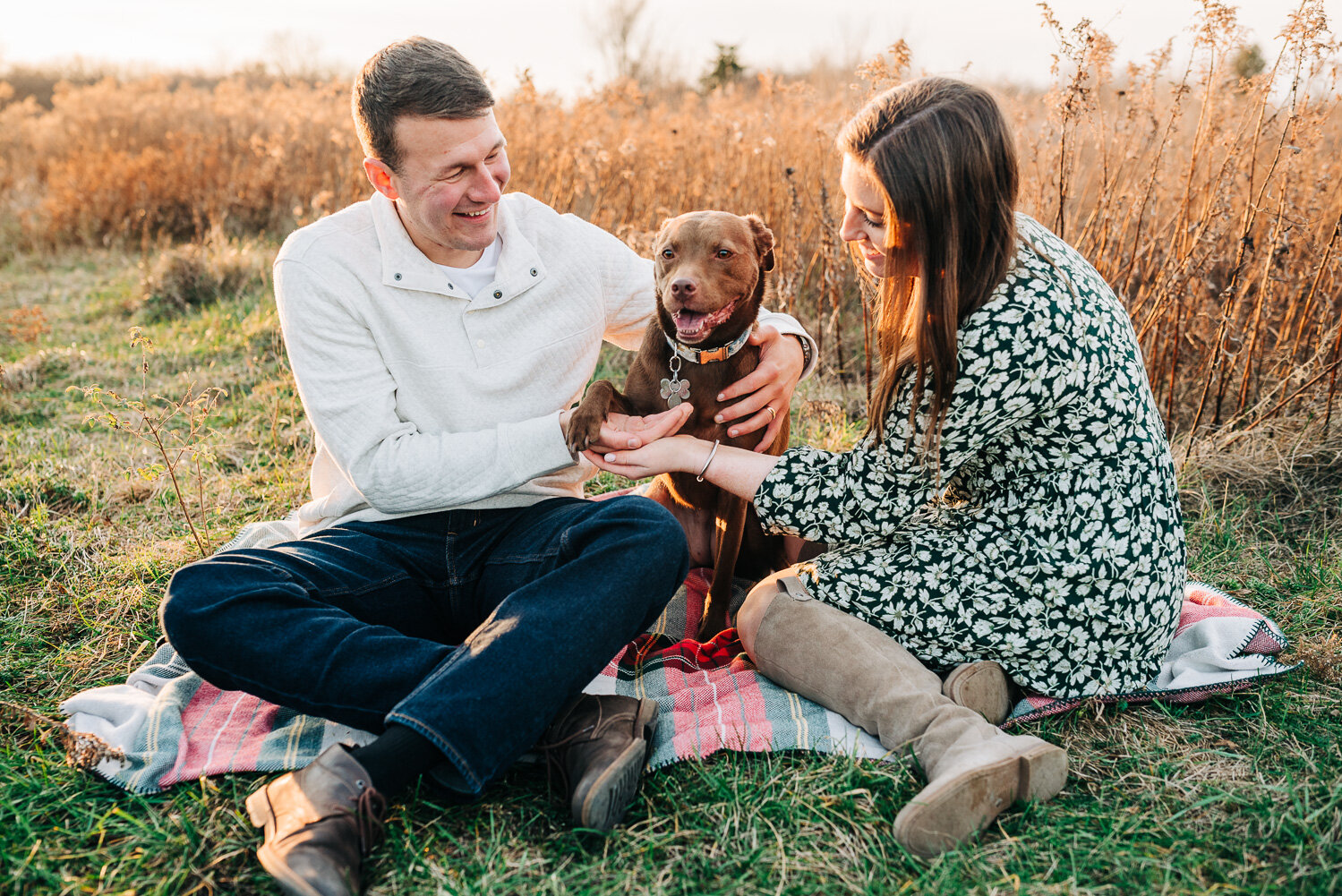 lifestyle family photographer in Fort Drum, NY - couple with their dog-4.jpg