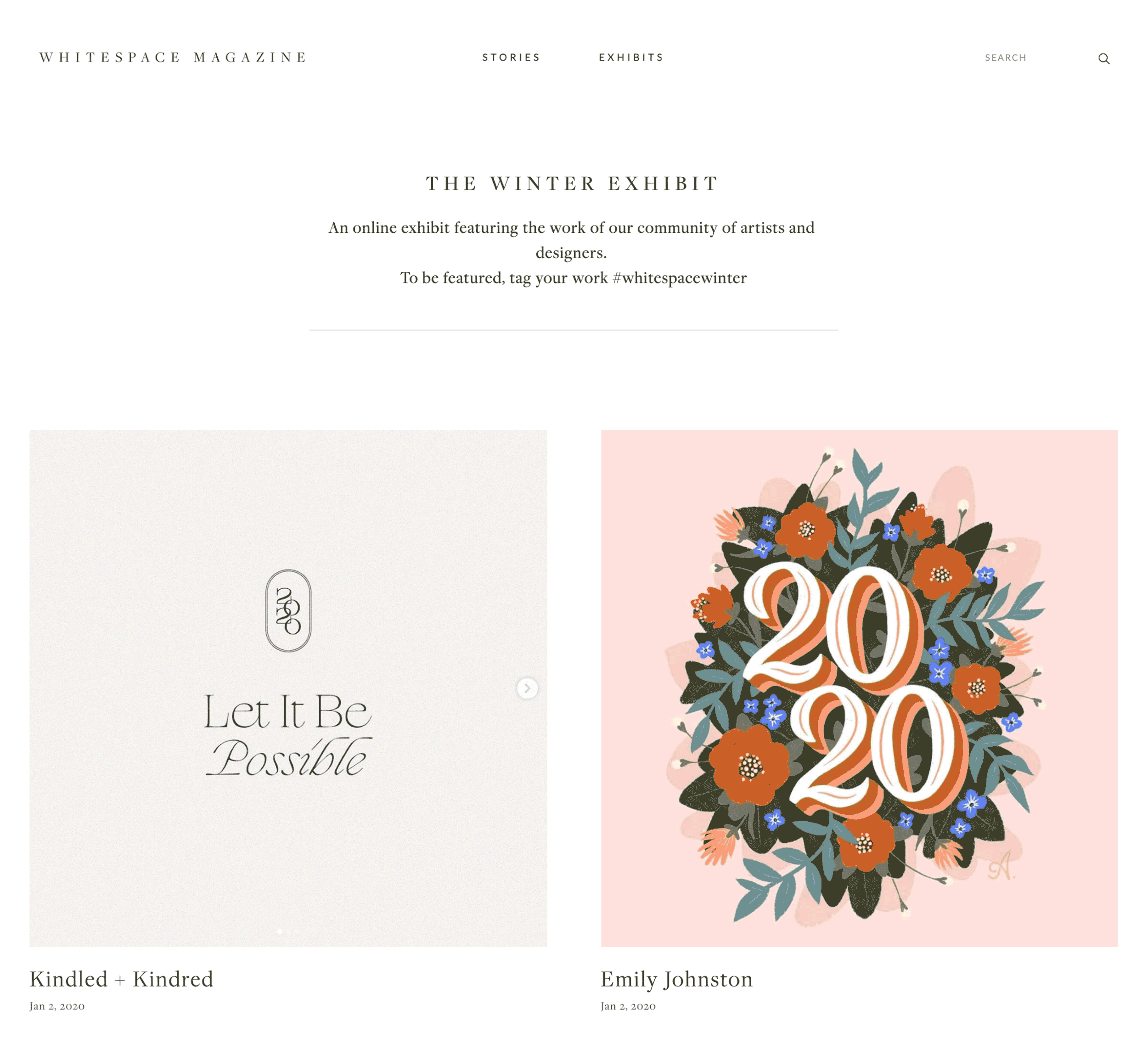 What an honor to be included along such talented women. Thank you Whitespace Magazine. 