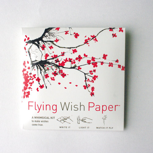 Flying Wish Paper - It Flies! Your Deepest Desire - Pear Tree - 5 inch x 5 inch - Mini Kits, White