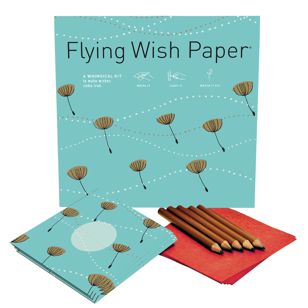 Flying Wish Paper Good Luck FU - Write it, Light it, Watch it Fly - India