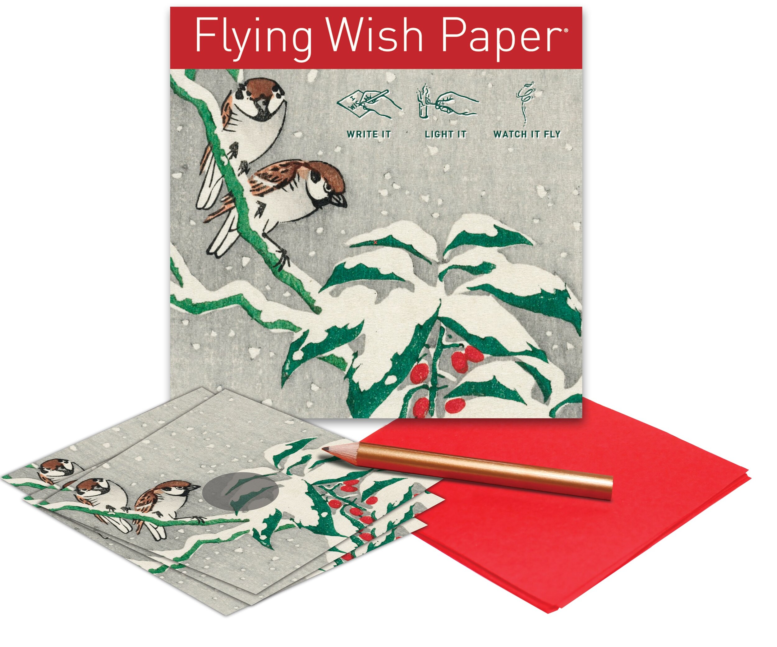 SNOW BIRDS Mini Kit — FLYING WISH PAPER