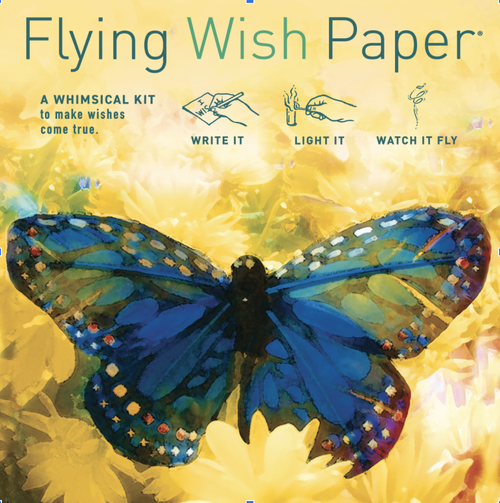 Flying Wish Paper Combo Pack, Koi Pond + Make A Wish, Mini Kit Combos, Write It, Light It, Watch It Fly, 2 x Mini Kits - 5 x 5 Each