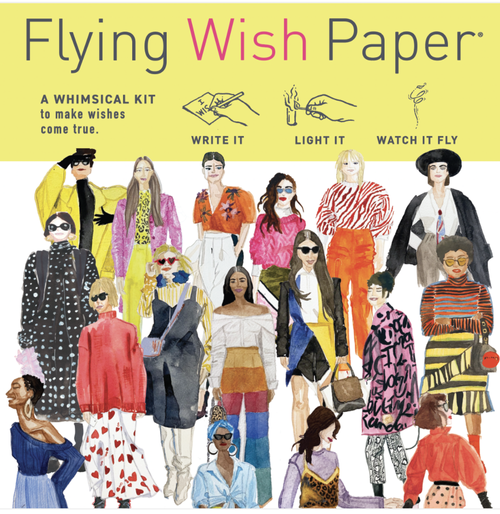 Flying Wish Paper Make A Wish, Licensed Original Artwork, Mini Wishing Kit,  5 x 5