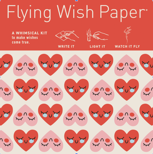 Green Holiday Flying Wish Paper (Mini with 15 Wishes + Accessories)