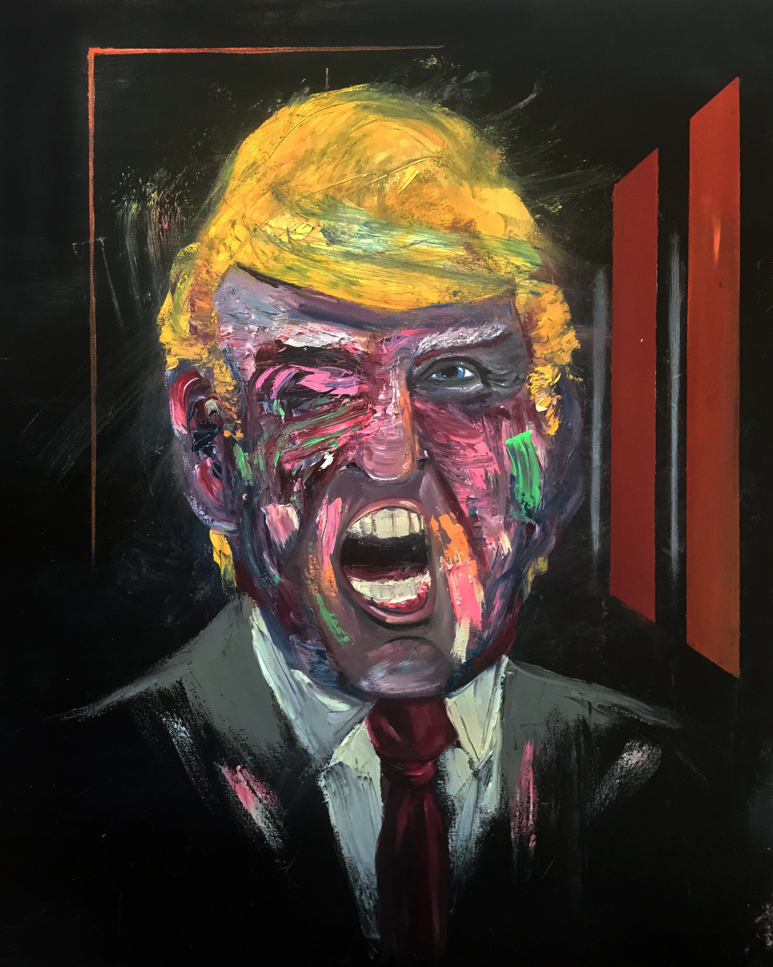 Deconstructed Portrait of Donald Trump.