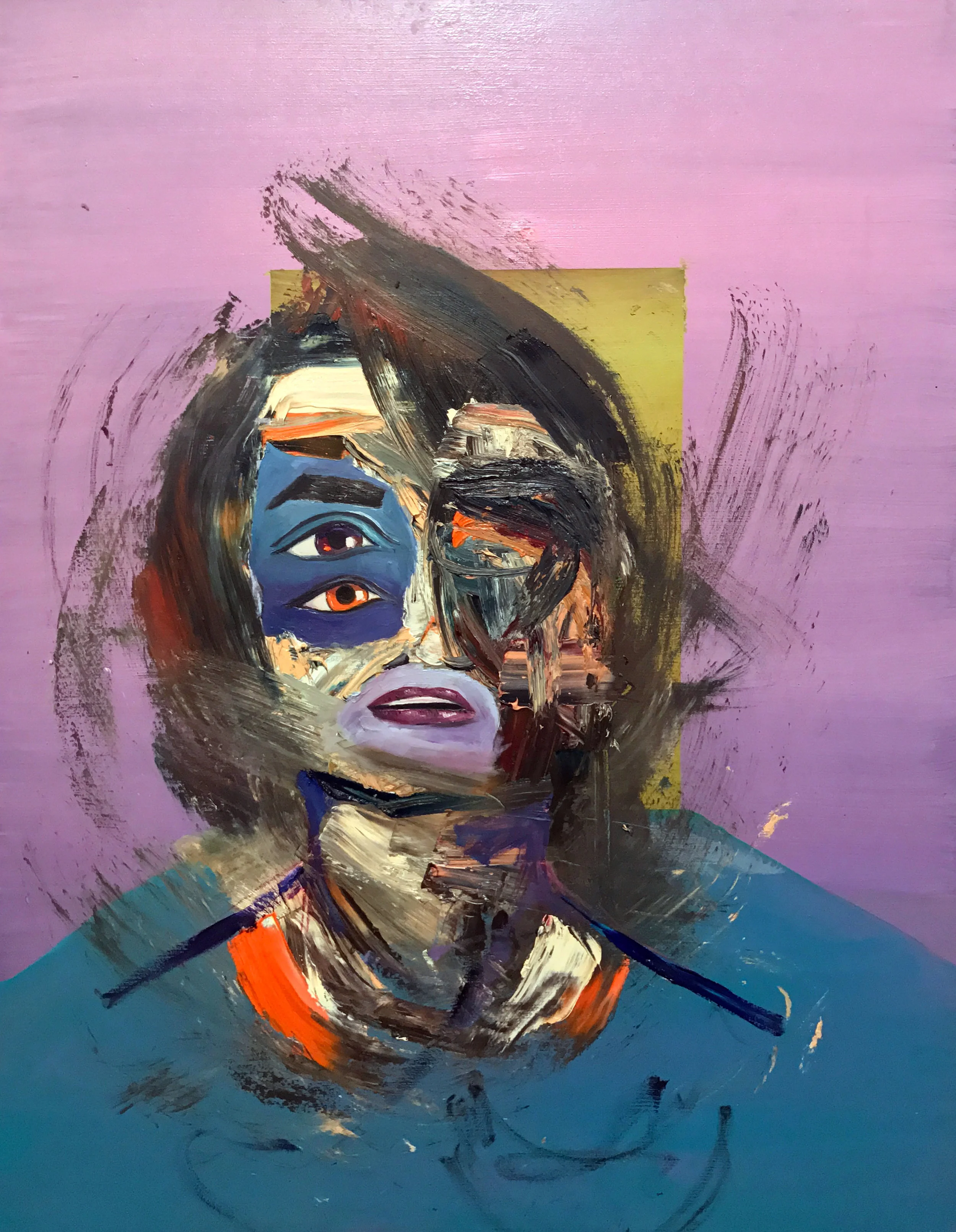 Deconstructed Portrait in Pink.