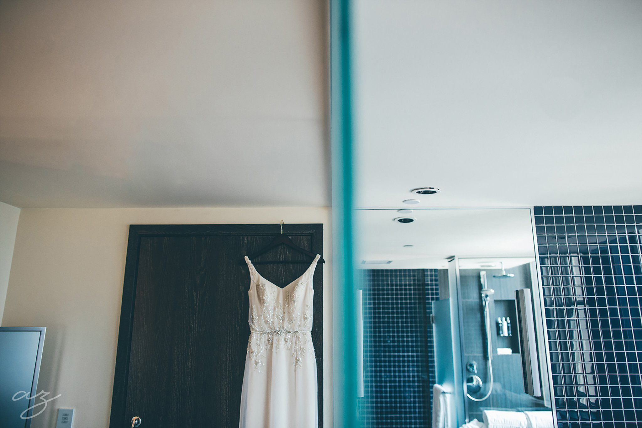 Wedding dress at the Joule hotel
