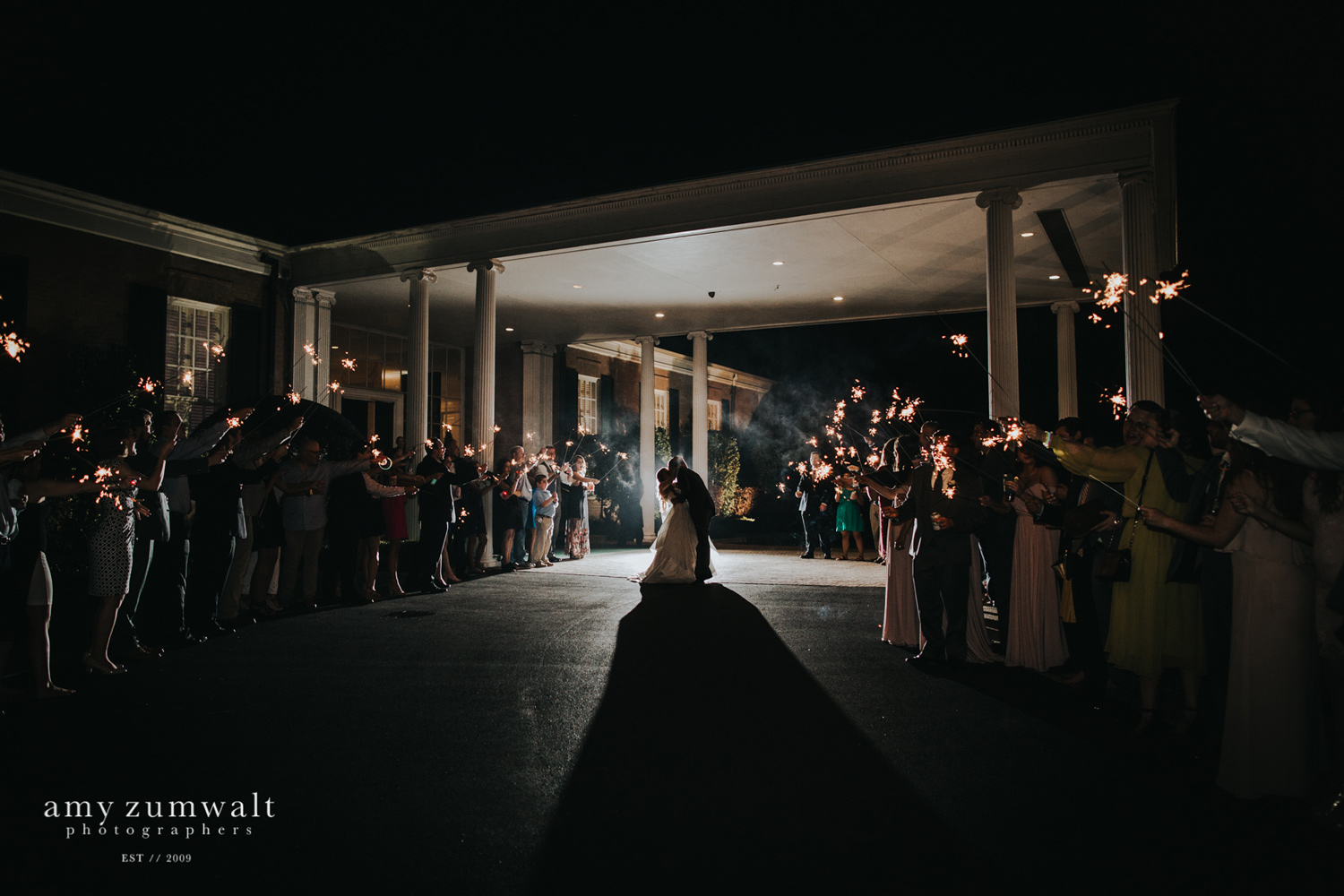 dark sparkler exit at country club in tyler texas