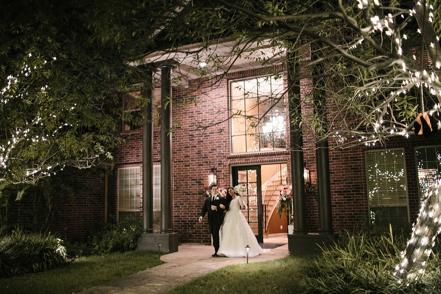 Bride and groom doing the main introductions into the wedding reception