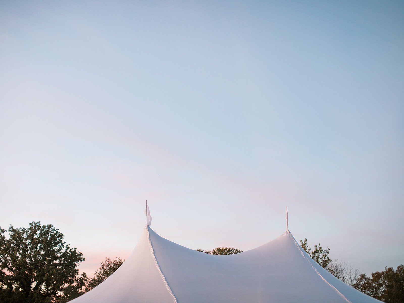 Sailcloth tent at private estate wedding in Texas