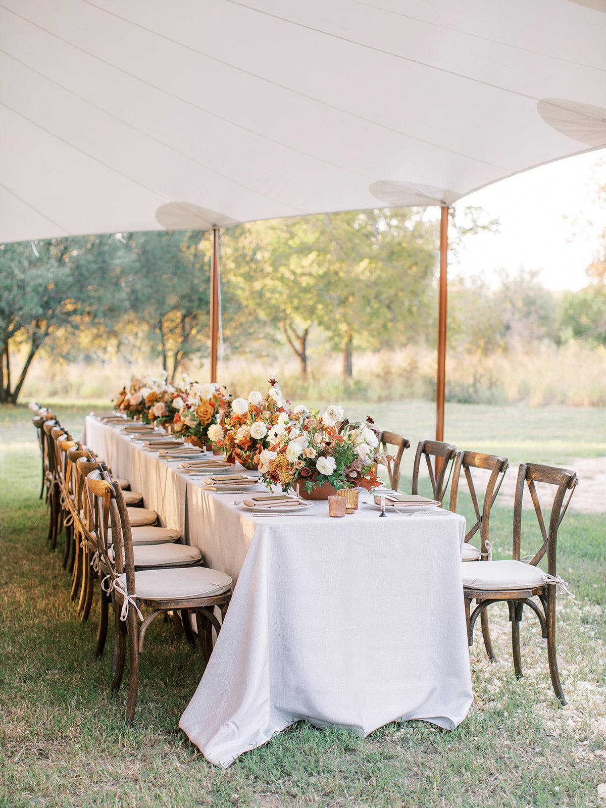 Sailcloth wedding reception designed by Shannon Rose Events