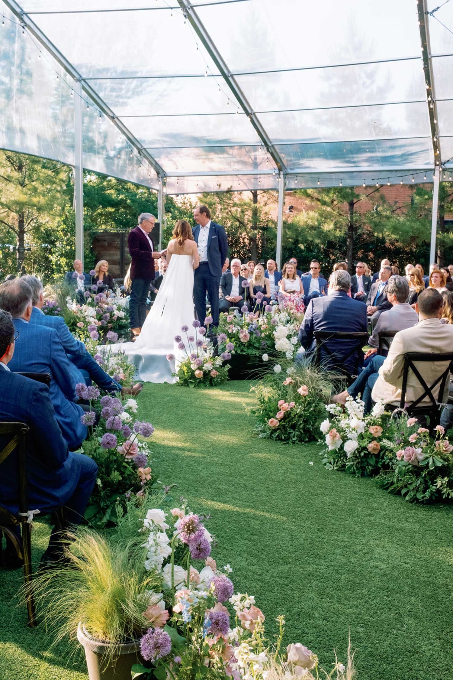 Outdoor wedding at hotel drover designed by Fort Worth wedding planner Shannon Rose Events