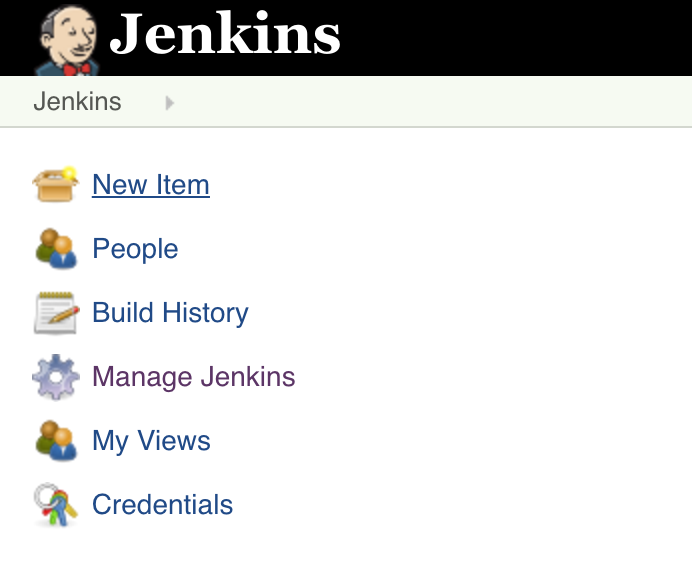Click on New Item on the Jenkins front page.