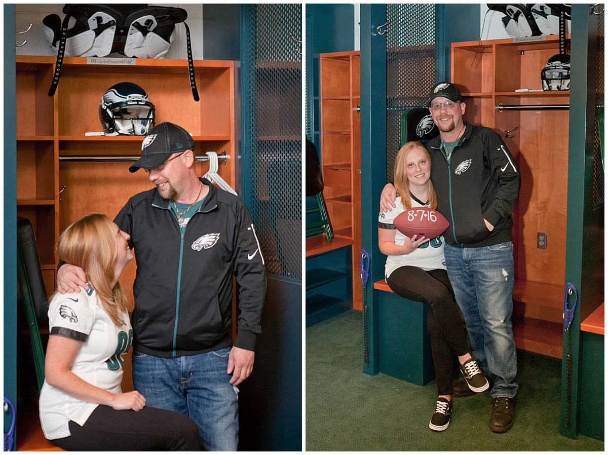 Eagles Engagement Session - Philadelphia Wedding Photographer