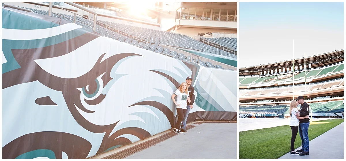 Eagles Engagement Session - Philadelphia Wedding Photographer