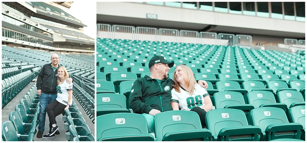 Eagles Engagement Session - Philadelphia Wedding Photographer