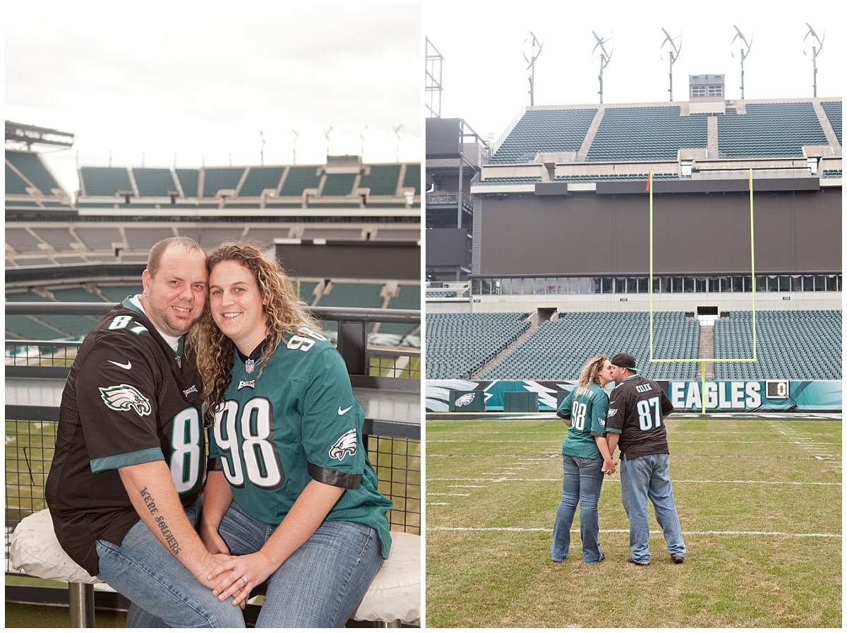 Eagles Engagement Session - Philadelphia Wedding Photographer