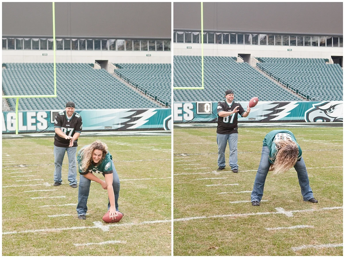 Eagles Engagement Session - Philadelphia Wedding Photographer