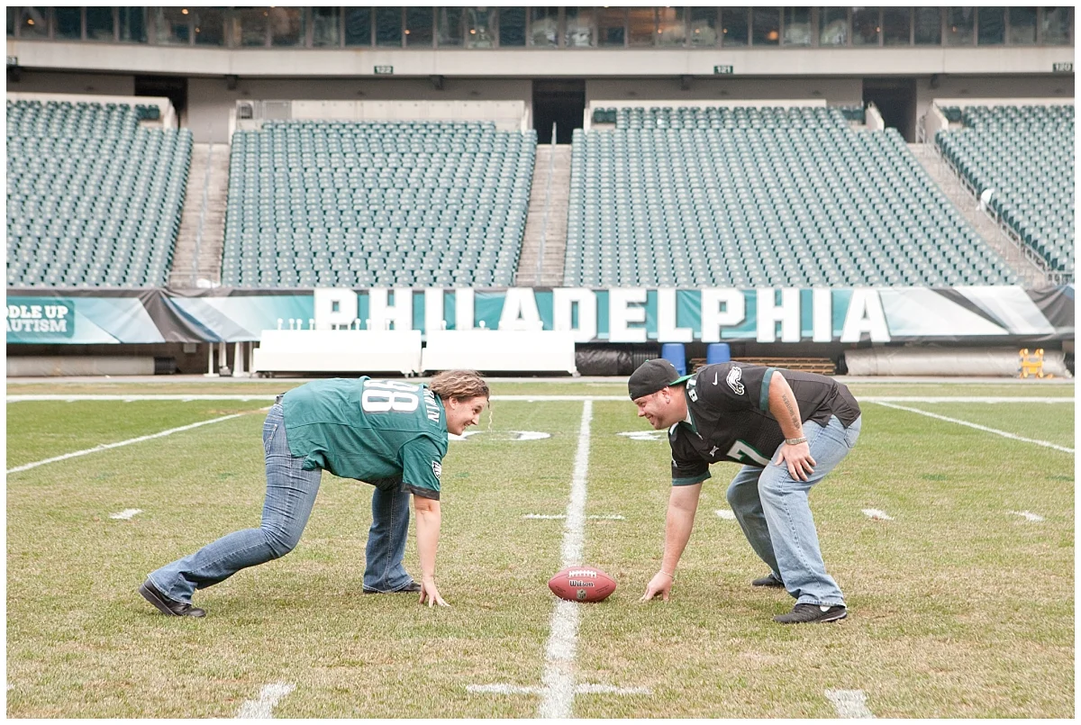 Eagles Engagement Session - Philadelphia Wedding Photographer