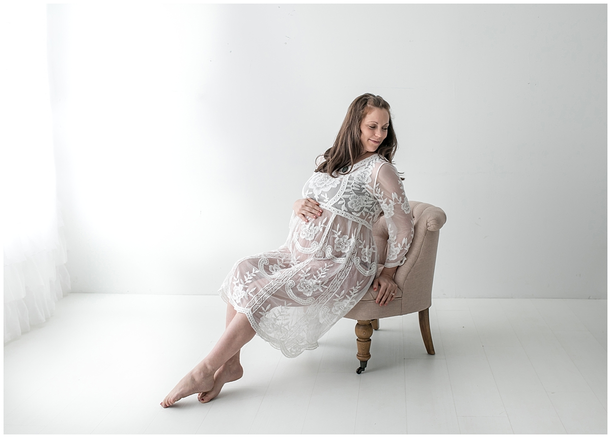 South Jersey Maternity Photographer Studio Maternity Session