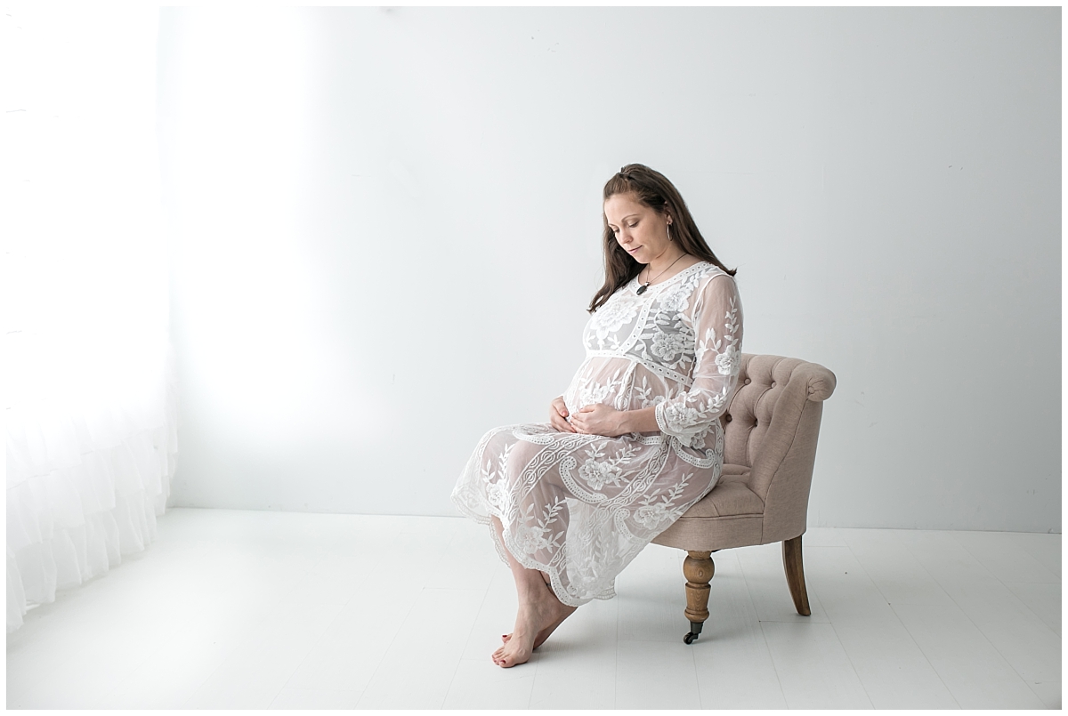 South Jersey Maternity Photographer Studio Maternity Session