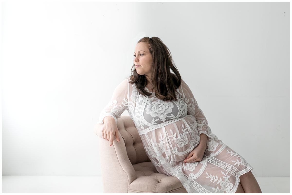 South Jersey Maternity Photographer Studio Maternity Session