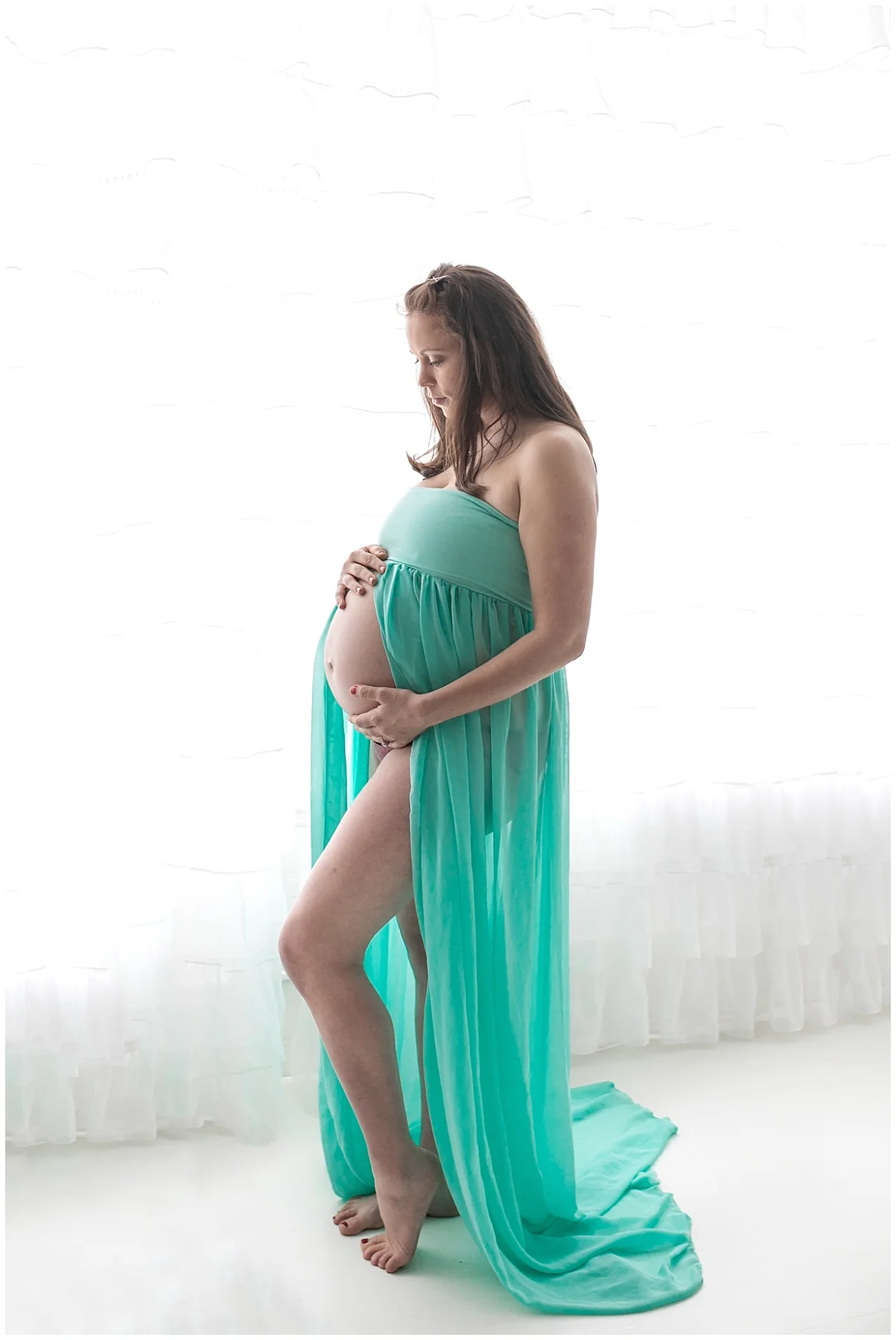South Jersey Maternity Photographer Studio Maternity Session