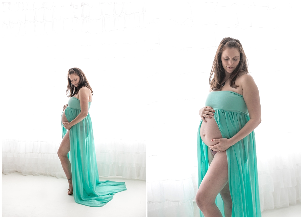 South Jersey Maternity Photographer Studio Maternity Session